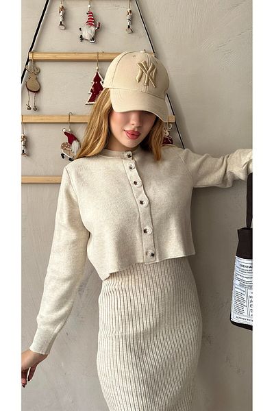 HARMONY GLOBAL Sada 2 úpletových kostýmů s řemínkem Cardigan