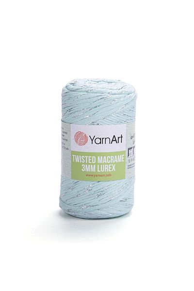 Yarnart Twisted Macrame 3 Mm Lurex - Μακραμέ Πλεκτό Νήμα Νερού Πράσινο-775