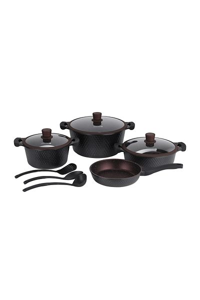 ROYALFORD Die-Cast Cookware Set with Durable Granite Coating, RF10336