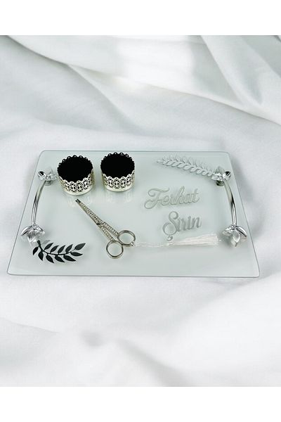 CyzHome Admire Silver Engagement Tray