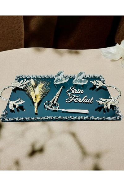 CyzHome Serenity Silver Promise Engagement Tray