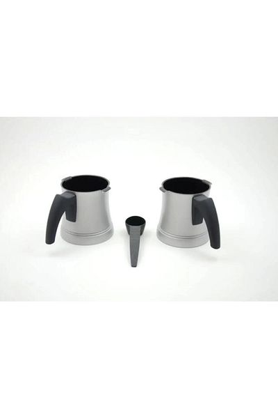ÖZ BEYAZ EŞYA K 3190 Turkish Coffee Machine Coffee Pot (2pcs) and Measuring Spoon