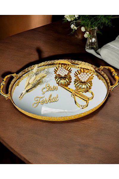 CyzHome Togetherness Oval Promise Engagement Tray