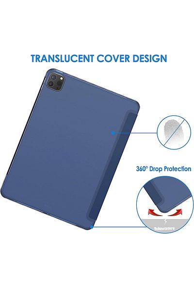 TEKNETSTORE Apple iPad Pro 11 Inch M4 2024 Case Flip Smart Stand Smart Cover with Sleep Mode Smart Cover Case