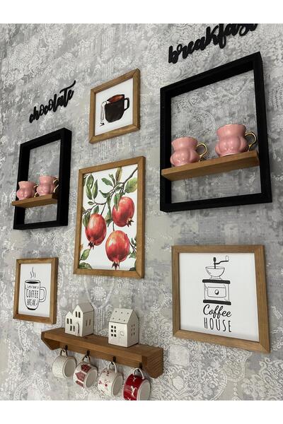 woodhomeworks Gerçek Ahşap Mutfak Dekor Terekli nar