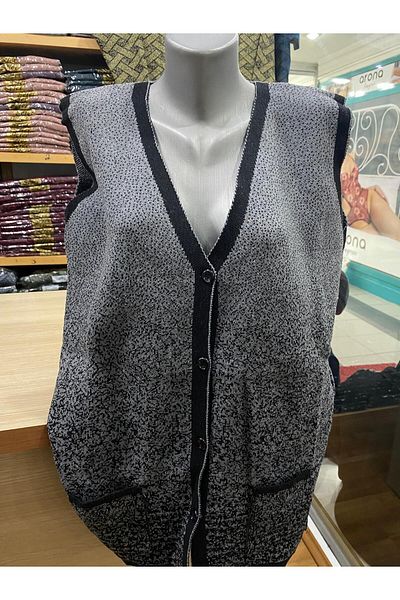 TCR Women's Knitwear Buttoned Pocket Patterned Vest