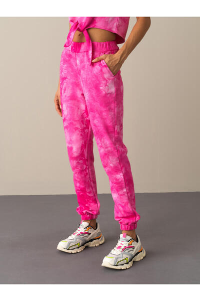 Xint Kadın Fuşya Pamuk Dokulu Regular Fit Sweat Pantolon