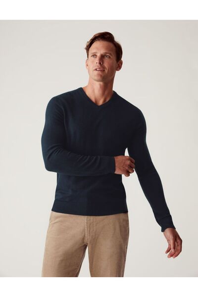Marks & Spencer Cashmilon™ V Yaka Kazak