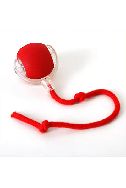 Genel Markalar GİMAVM Kırmızı Akıllı Hareketli Şarjlı 360 Derece Dönebilen Kedi Topu