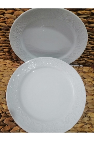 Güral Güral Porcelain Spice Plain 6 Pcs 24 cm Service Plate