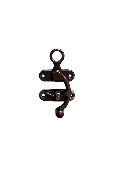 BT Teknik Hooked Bow Eye, Wooden Box Clip - Large, Antique, 100 Pieces