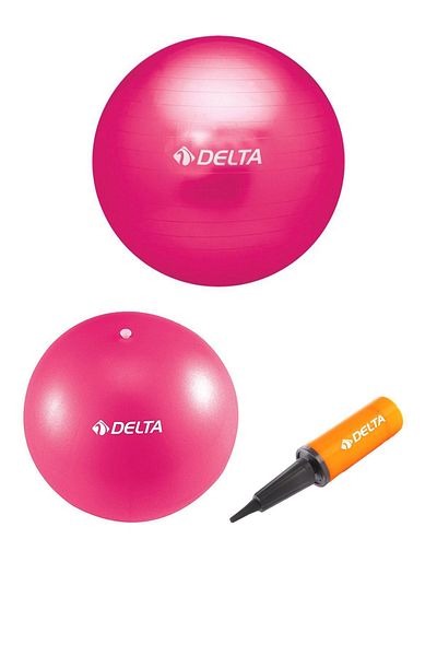 Delta Σετ μπάλες Pilates και αντλία μπάλας ισορροπίας κατάλληλο για εμβέλεια ύψους 170 cm - 179 cm