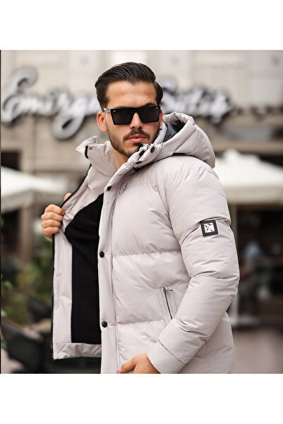 Atman ATMANN seyyar kapüşonlu içi polar şişme mont