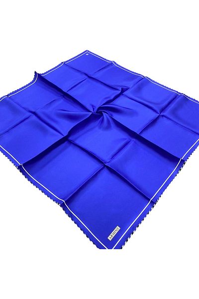 Armine Blue Edge Waterway Sura Silk Scarf 8966-75