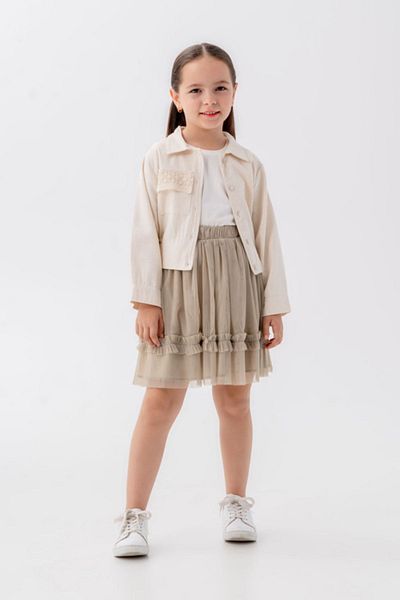 HAUSEkids 2-9 Years Festo Cotto Girl's 3-Piece Set - Khaki