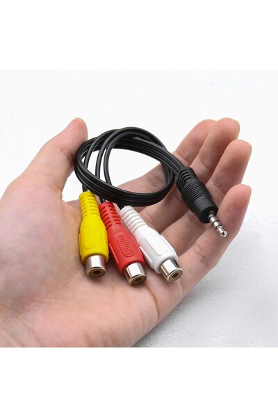 Navidata 3 Rca Aux 3.5 mm 4 Node Aux- 3Rca 3.5mm Stereo 30 cm Female Cable