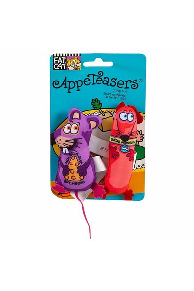 Fat Cat Classic Appeteasers 2 Piece Mouse 10X10X3 cm