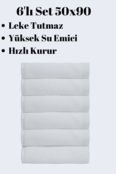 Dotamess 6 штук мікрофібрових спортивних рушників розміром 50x90 см - для рук і обличчя, не залишають плям і фарби для волосся