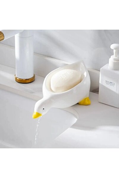 Yenimiyeni Su Giderli Sevimli Ördek Katı Sabunluk