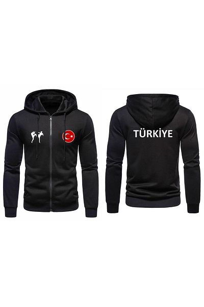 venüsdijital MUAY THAI TURCIA ECHIPA NAȚIONALĂ DESIGN SPECIAL HANORAC CU FERMOAR