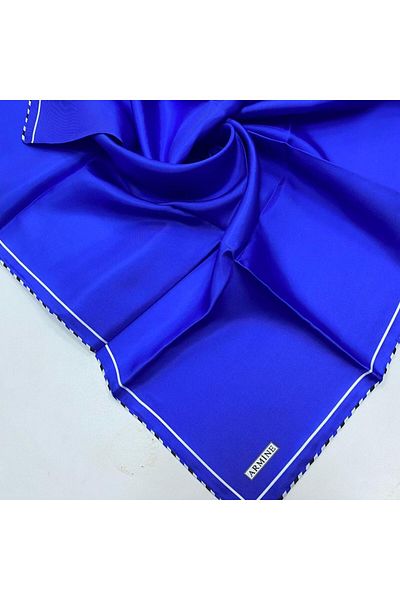 Armine Blue Edge Waterway Sura Silk Scarf 8966-75