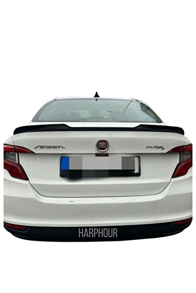 Harphour Fiat Egea Sedan Uyumlu İthal Bagaj Üstü Yarasa Spoiler Parlak Siyah ...