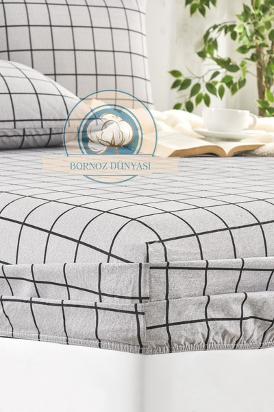 Touch Double 35 cm Fitted Sheet Set with Pillow Cover