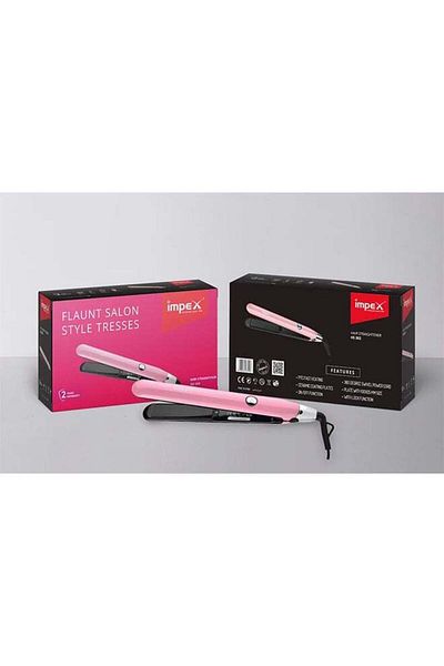 İMPEX Professional Hair Straightener WithCeramic Coating Pink