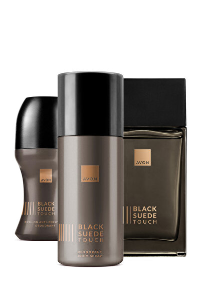 AVON Black Suede Touch Erkek Parfüm Rollon Deodorant Paketi
