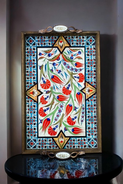 eporselen El Yapımı Sunumluk Tepsi (25 cm x 40 cm)