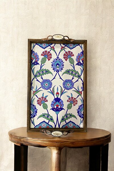 eporselen صينية عرض مصنوعة يدويًا (25 سم × 40 سم)