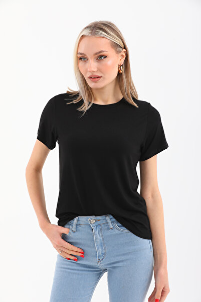 penyebizden Viscose Flowing T-Shirt-Black