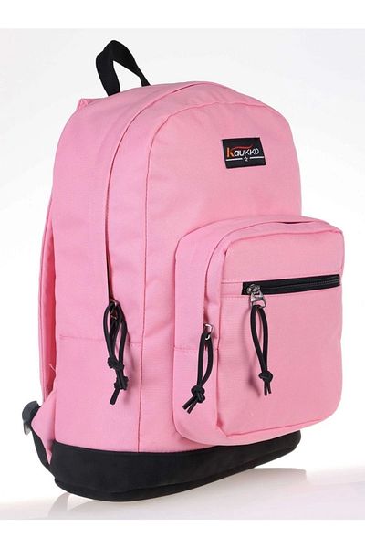 KAUKKO Rucsac sport roz cu trei compartimente pentru școală și zilnic