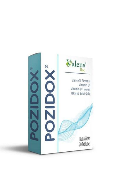 Valens Pozidox Tablet Pregnancy-Breastfeeding (B6 Ginger Extract Supplementary Food 20 Tablets)
