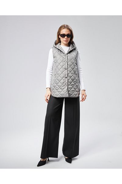 Modahiro Short Quilted Hooded Vest Mdh9909