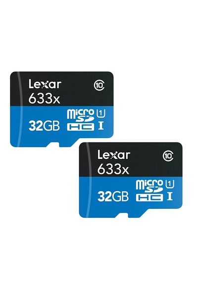 Lexar 32Gb 2-Pack 633X 100Mb/S Microsdhc Memory Card