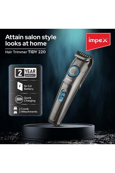 İMPEX Rechargeable Hair Trimmer Blue TIDY220