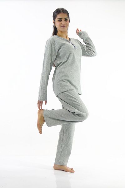 mefa Set pijamale interlock cu modele florale