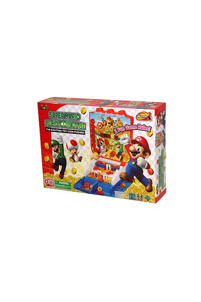 Epoch Games Super Mario Lucky Coin Game, Tabletop Skill and Action Game
