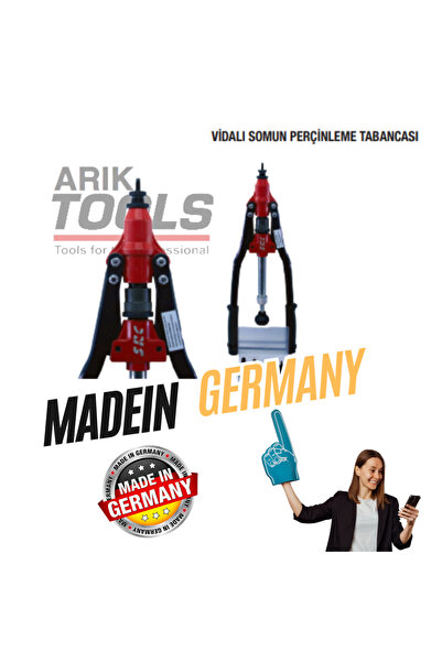 ARIKTOOLS VİDALI SOMUN PERÇİNLEME TAPANCASI ALMAN MAI
