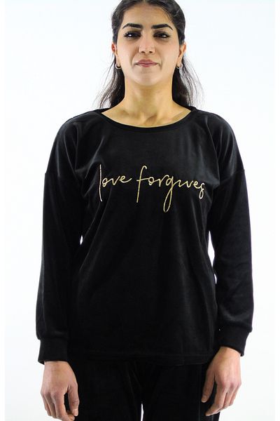mefa Crew Neck Velvet Set