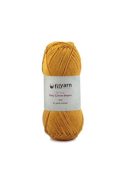 Filyarn 100 γραμμάρια Oeko-tex Certified Cotton Yarn για μωρό και γιλέκο - Σχέδιο πλεξίματος χειρός
