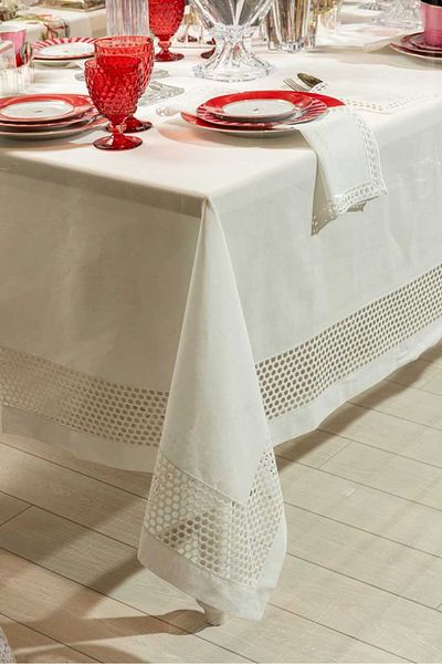 Gül Güler Honey White Lace Tablecloth