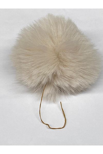 karantuhafiye 7 cm Dark Cream Pompom / Soft Pompom