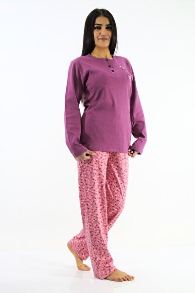 mefa Σετ πιτζάμες Interlock με σχέδια λουλουδιών