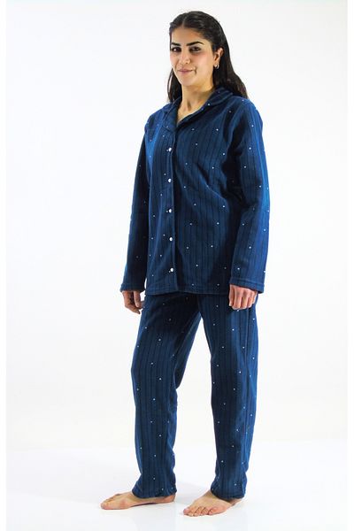mefa Set de pijama Polar cu nasturi frontale