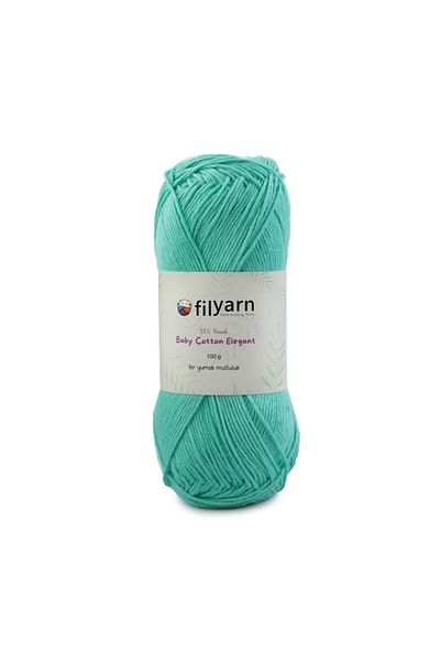 Filyarn 100 γραμμάρια Oeko-tex Certified Cotton Yarn για μωρό και γιλέκο - Σχέδιο πλεξίματος χειρός