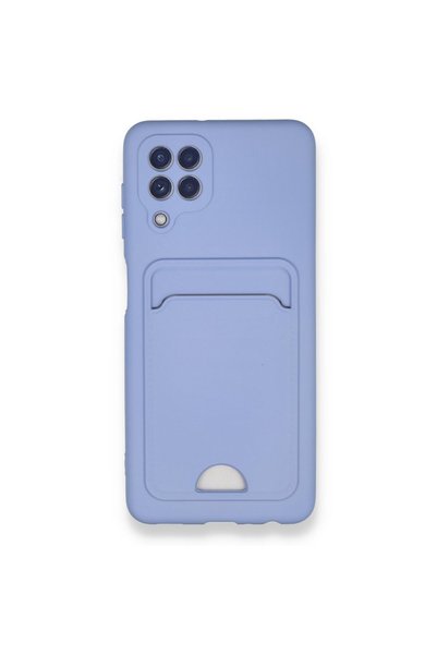 FitCase Samsung Galaxy A22 Cardy Soft Delikli Kartlık Cepli Silikon Kapak