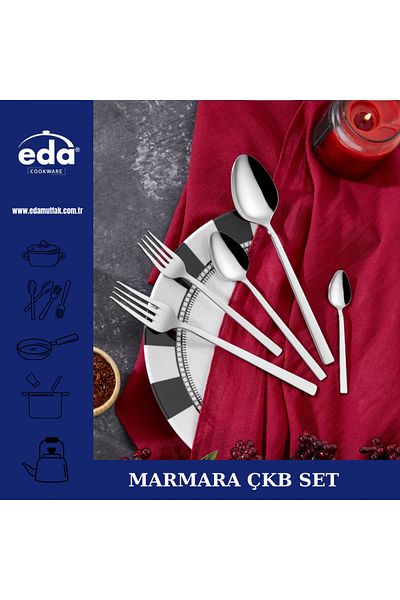 Eda طقم ملاعق شوكة مكون من 60 قطعة من مارمارا