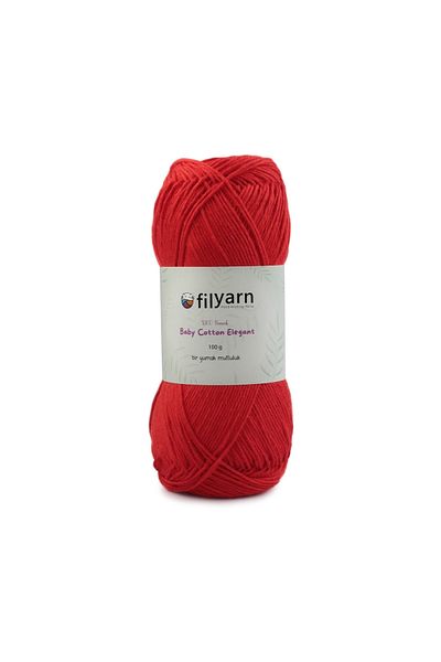 Filyarn 100 γραμμάρια Oeko-tex Certified Cotton Yarn για μωρό και γιλέκο - Σχέδιο πλεξίματος χειρός